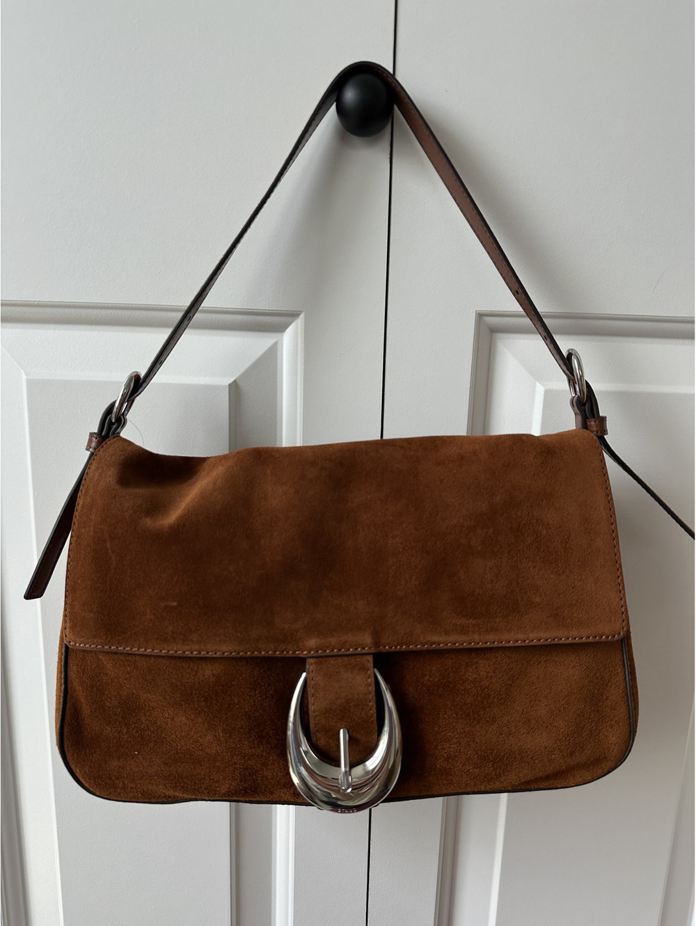 STAUD Harlow Medium Bag Tabac Suede - Picture 3 of 9